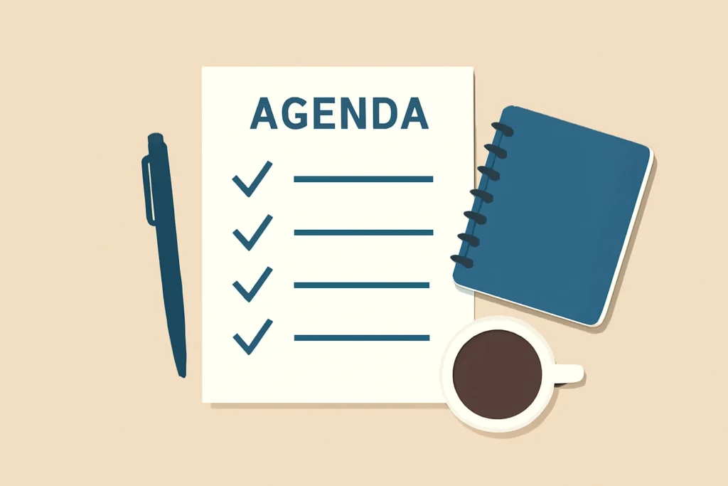 agenda meeting examples