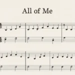 all of me piano score