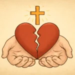 god heals broken hearts bible verse