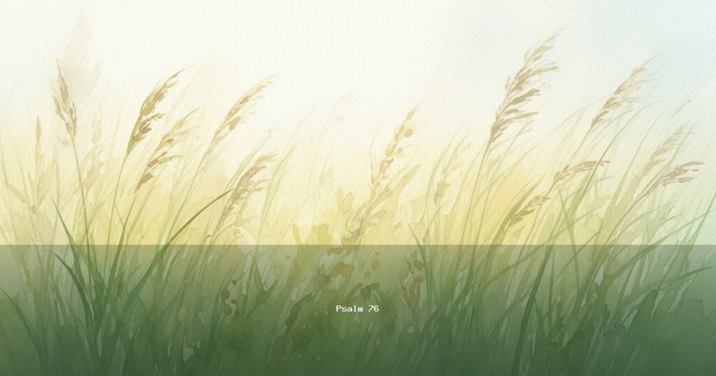 Psalm 76 — Mizmor | Text, Meaning and Reflection