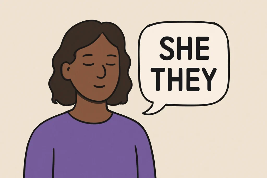 what does pronoun she they mean